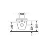 Duravit Wand-Flachspül-WC Starck 3 36x54cm, 6 l, weiß