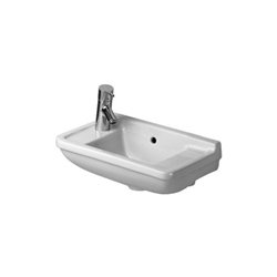 Duravit Handwaschbecken Starck 3 50x26cm, 2 HL vorgest., m ÜL, HLB, weiß