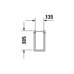 Duravit Halbsäule Starck 3 17x31,5cm, weiß