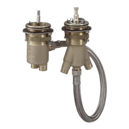 hansgrohe Grundkörper DN 15, für 2-Loch-Wannenrandarmatur mit Thermostat