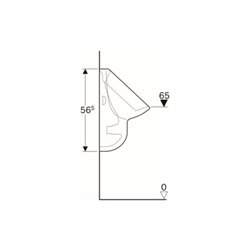 Geberit Urinal Aller weiß, Zulauf/Abgang hinten