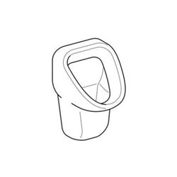 Geberit Urinal Aller weiß, Zulauf/Abgang hinten