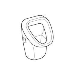 Geberit Urinal Aller weiß, Zulauf/Abgang hinten