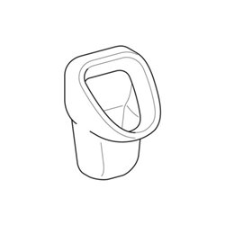 Geberit Urinal Aller weiß, Zulauf/Abgang hinten