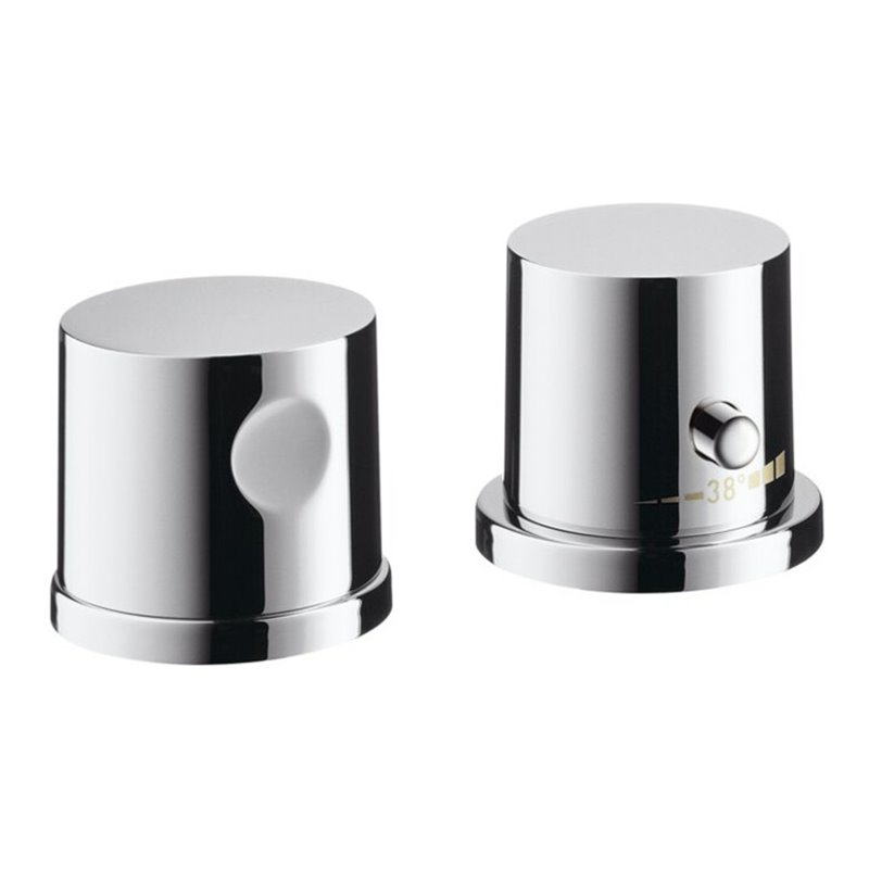 hansgrohe Fertigmontageset Axor Uno 2-L-BW-Rand-Arm., mit Thermostat, chrom