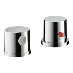 hansgrohe Fertigmontageset Axor Uno 2-L-BW-Rand-Arm., mit Thermostat, chrom