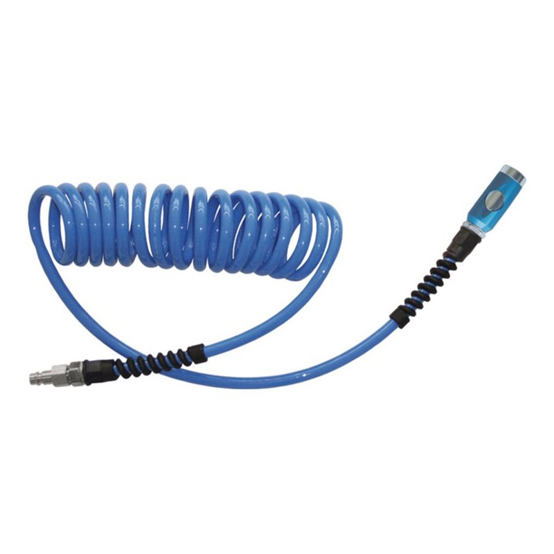 Spiralschlauchset ID 6,5mm AD 10mm L.6m PU Sicherheitsk.DN 7,4 EWO