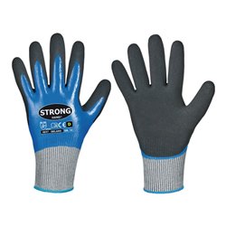 Schnittschutzhandschuhe Delano Gr.8 dunkelblau/schwarz EN 388 PSA II 12 PA