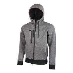 Sweatshirtjacke Tasty Gr.XXL grey meteorite U.POWER