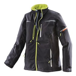 Softshelljacke Terrax Workwear Gr.L schwarz/limette TERRAX