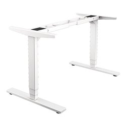 Steh-Sitz Tischgestell silber RAL 9006 H.600-1250mm BMB