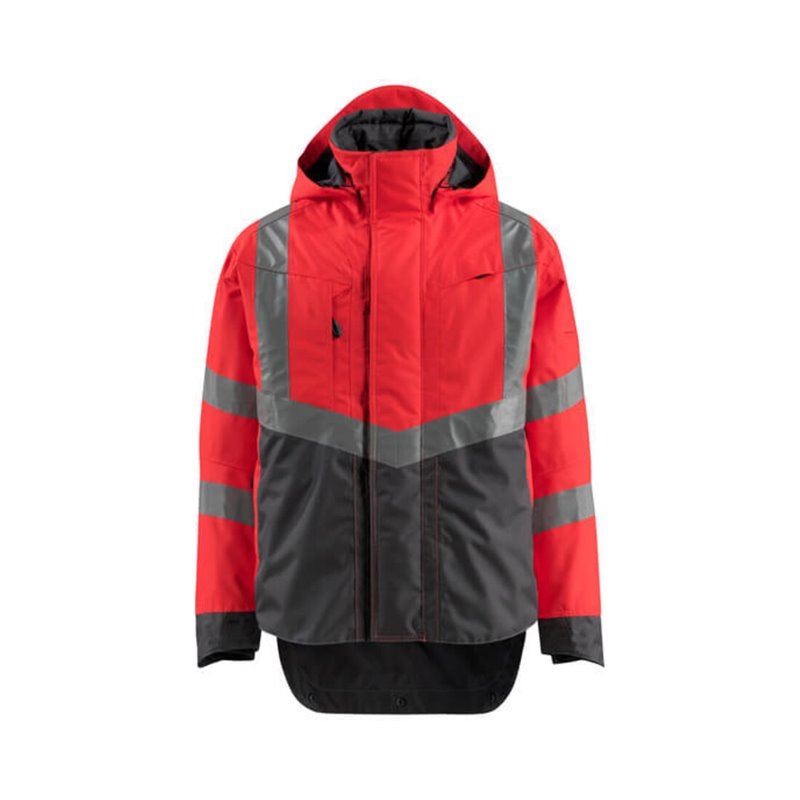 Mascot Harlow Jacke hi-vis rot/dunkelanthrazit