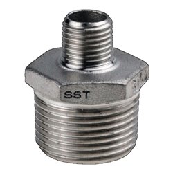 Reduzierdoppelnippel EN 10226-1 NPS3/4 Zoll NPS2 1/4 Zoll 6-kant 34,5mm