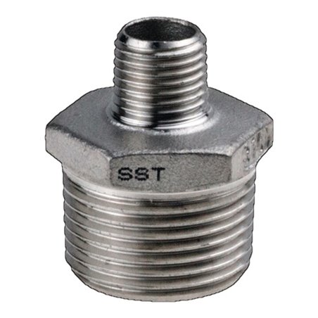 Reduzierdoppelnippel EN 10226-1 NPS3/4 Zoll NPS2 1/4 Zoll 6-kant 34,5mm