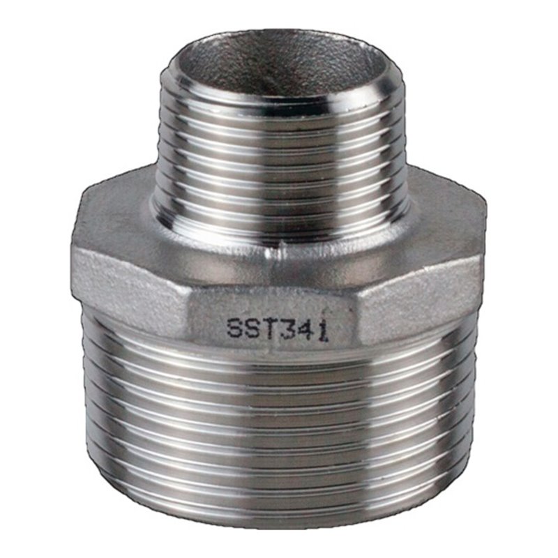 Reduzierdoppelnippel EN 10226-1 NPS1 1/2 Zoll NPS2 1 1/4 Zoll 8-kant 50mm