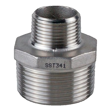 Reduzierdoppelnippel EN 10226-1 NPS1 1/2 Zoll NPS2 1 1/4 Zoll 8-kant 50mm