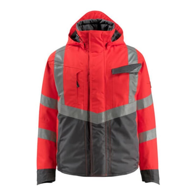 Mascot Hastings Winterjacke hi-vis rot/dunkelanthrazit