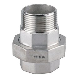 Verschraubung EN 10226-1 NPS 1/4 Zoll fl.dichtend 42mm 12mm 12mm SPRINGER