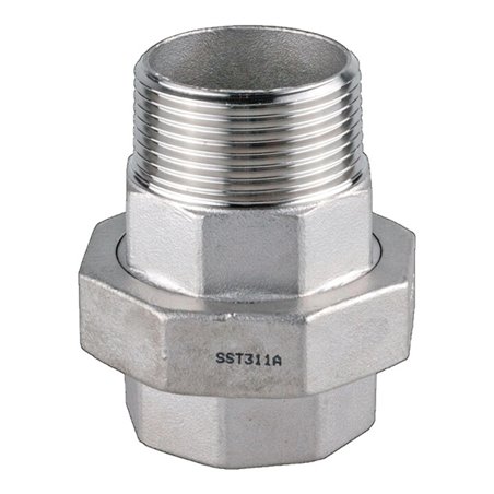 Verschraubung EN 10226-1 NPS 3 Zoll fl.dichtend 108,5mm 26mm 31,5mm SPRINGER