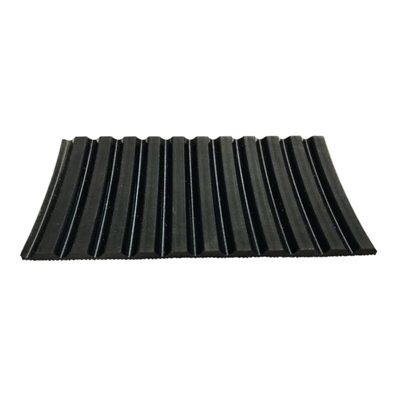 Gummibreitriefenmatte B.1,2m L.10m D.3mm schwarz Typ 5/4 NR/SBR