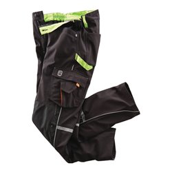 Softshellhose Terrax Workwear Gr.60 schwarz/limette TERRAX