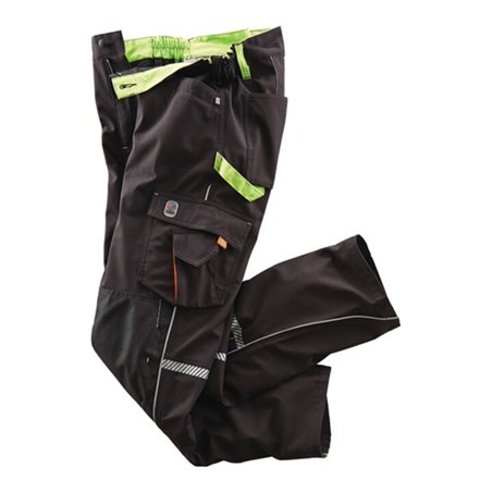 Softshellhose Terrax Workwear Gr.56 schwarz/limette TERRAX