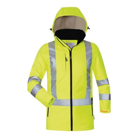 Damenwarnschutzsoftshelljacke Emma Gr.42 gelb 100%PES ELYSEE