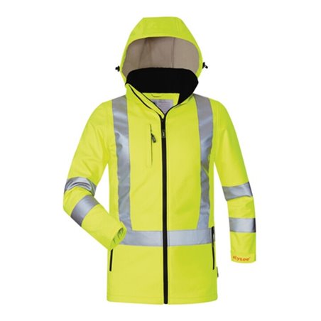 Damen-Warnschutz-Softshelljacke Emma Gr.46 gelb ELYSEE