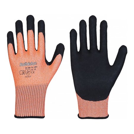 Schnittschutzhandschuhe Solidstar 1683 Gr.11 orange/schwarz EN 388 PSA II 12 PA