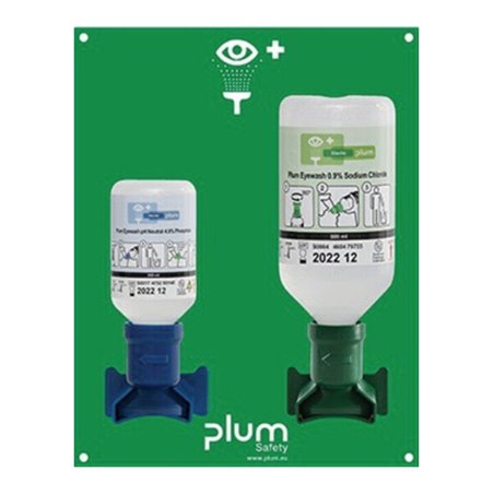 Augennotfallstation 1x200 ml pH Neutral,1x0,5l Augenspülung PLUM