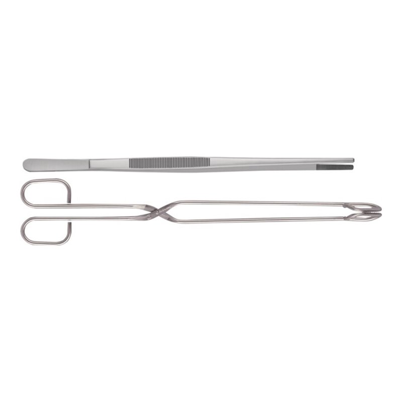 Grillbesteck 2-tlg.Zange 38cm Pinzette 30cm