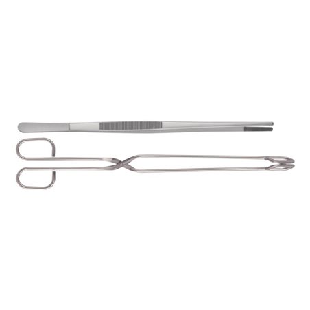Grillbesteck 2-tlg.Zange 38cm Pinzette 30cm