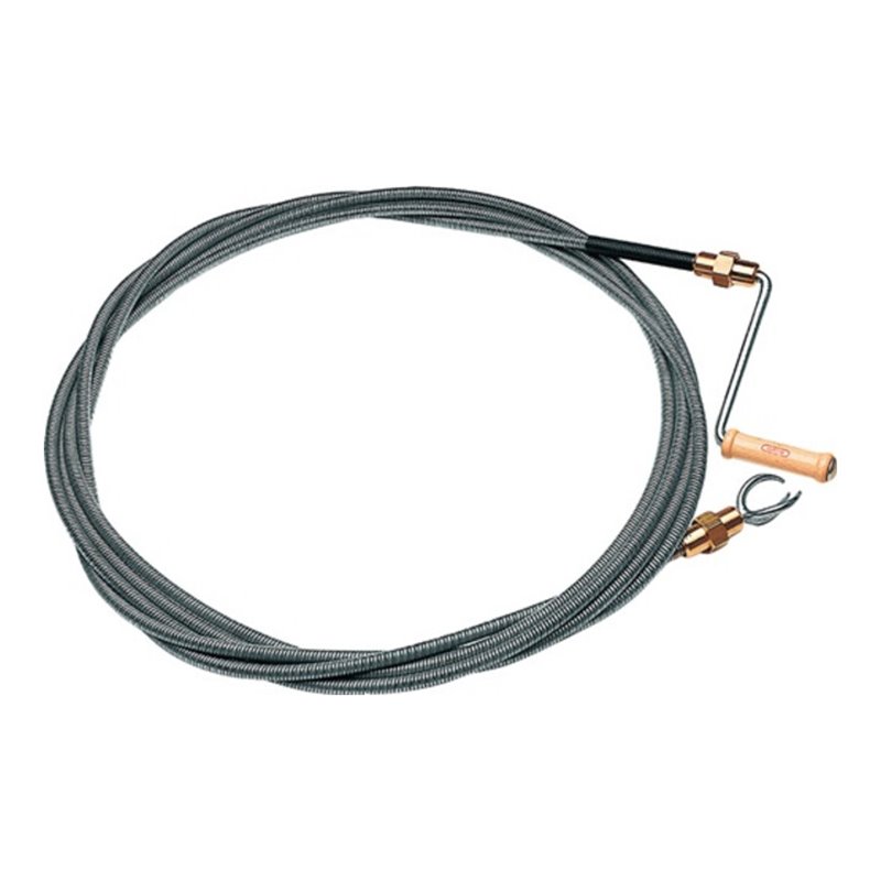 Rohrreinigungswelle L.10m Wellen-D.12mm Krallen-D.40mm doppellag.m.Messingkuppl.