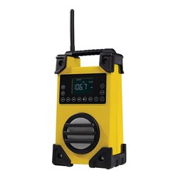 Baustellenradio 7,4 V/1500 mAh AC 100-240 V,50/60 HZ DC 9 V/600 mA