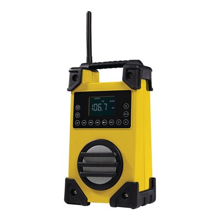 Baustellenradio 7,4 V/1500 mAh AC 100-240 V,50/60 HZ DC 9 V/600 mA