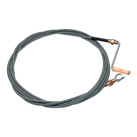 Rohrreinigungswelle L.5m Wellen-D.12mm Krallen-D.40mm doppellag.m.Messingkuppl.