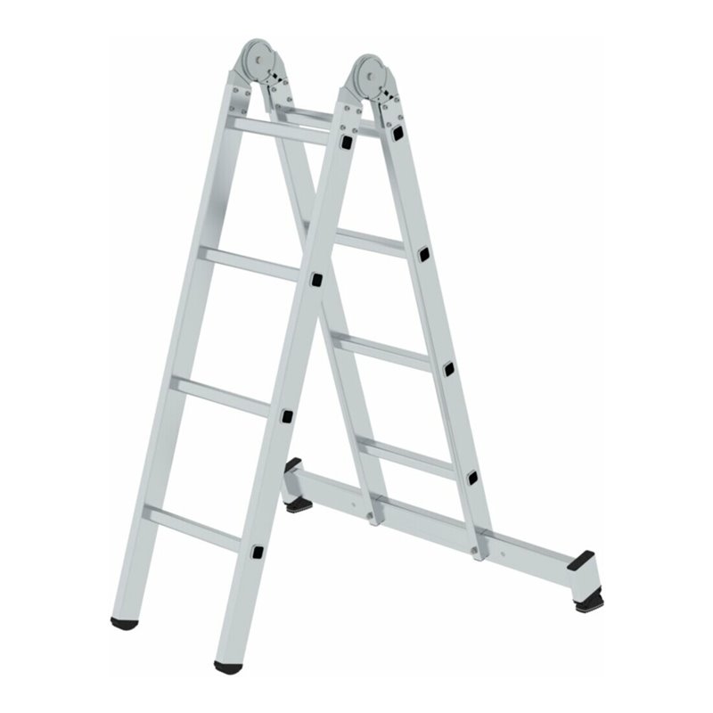 MUNK Aluminium-Klappleiter zweiteilig mit nivello ® -Traverse