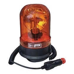 Rundumkennleuchte orange m.Magnetsockel u.Gummisauger