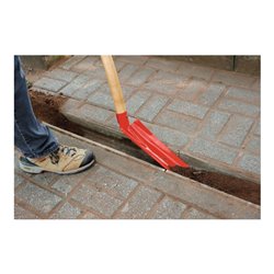 Rinnenschaufel Ruhr Brillant 1 Blattmaß 300x100mm Eschenstiel IDEAL