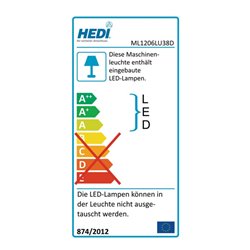 Arbeits-/Maschinenleuchte 6 W 550 lm IP20 2x1 mm² H05RN-F HEDI