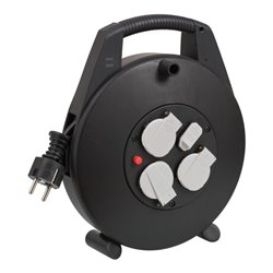 Vario-Line Kabelbox mit USB-Ladestation schwarz 10m H05VV-F 3G1,5