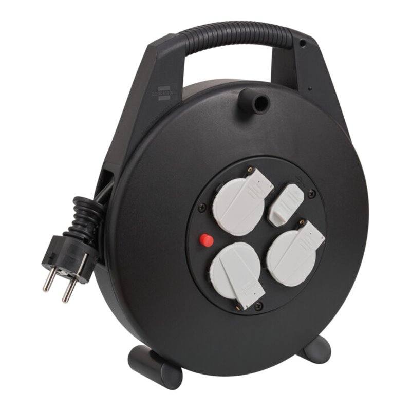 Vario-Line Kabelbox mit USB-Ladestation schwarz 10m H05VV-F 3G1,5