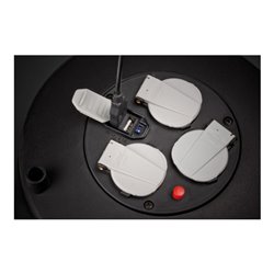 Vario-Line Kabelbox mit USB-Ladestation schwarz 10m H05VV-F 3G1,5