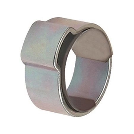 Schlauchklemme 1-Ohr STA glanzverz.(W1) m.Einlagering Ber.13-15,3mm 50St./Beutel