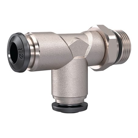 T-Steckverschr., AG 1/8 f.Schlauch-AD.8mm, MS vern. l-Form, drehb. ,RIEGLER