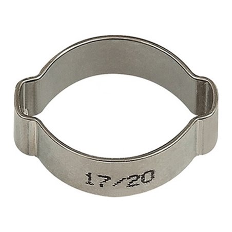 Schlauchklemme 2-Ohr VA 1.4301 (W4) Spannber.7-9mm 50St./Beutel RIEGLER