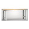 Werkbank B2000xT700xH840mm Buche Multiplex lichtgrau