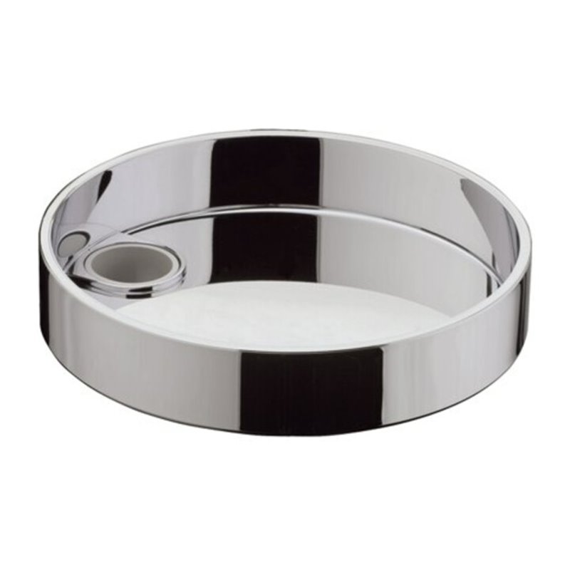 hansgrohe Seifenschale Cassetta S Puro schw, abn., f Brausestang. d 22mm, chr