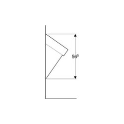 Geberit Urinal Flow weiß, Zulauf/Abgang hinten