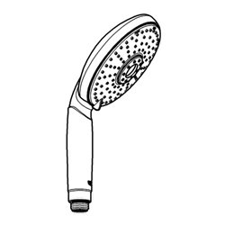 Grohe Handbrause Classic RAINSHOWER 130 mm, 3 Strahlarten Rain/Jet/Pure chrom